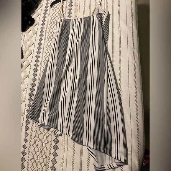 Striped Asymmetrical Dress - Picture 3 of 4